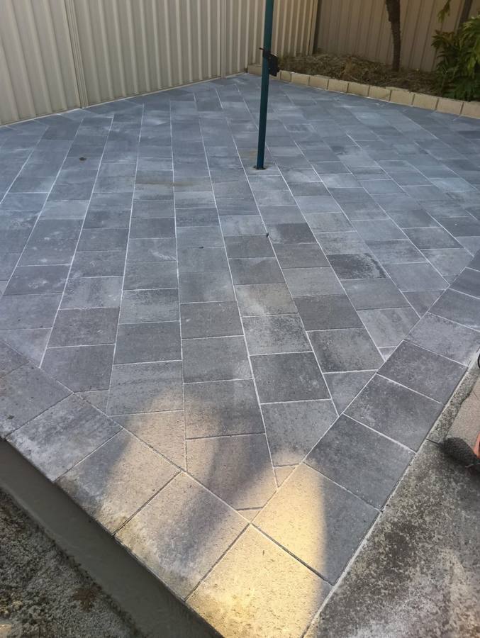Paved outdoor patio Perth